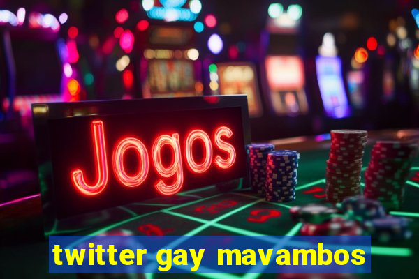 twitter gay mavambos